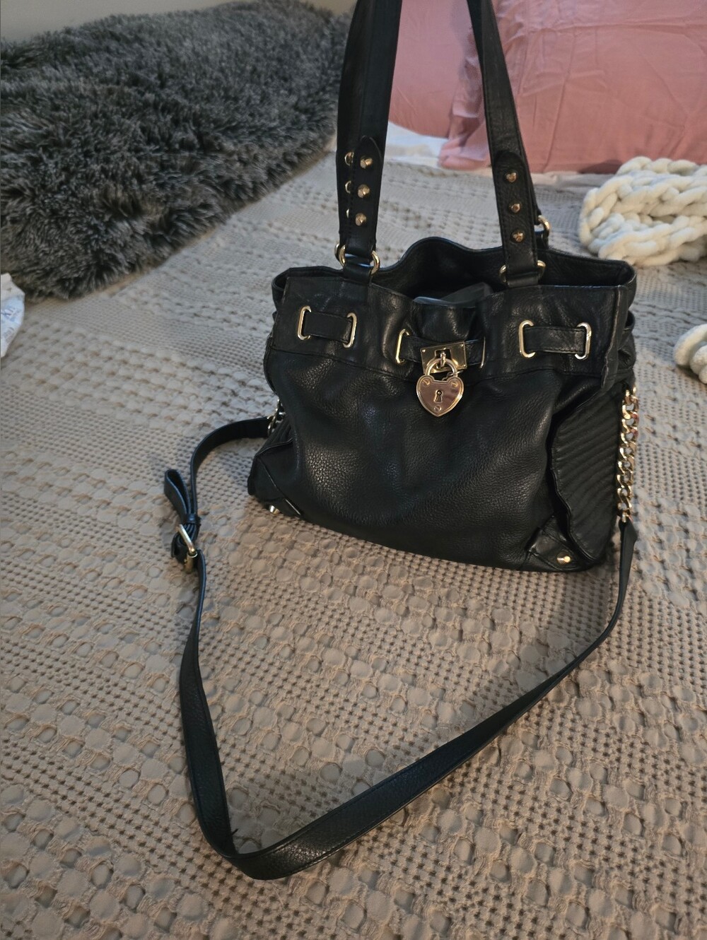 Authentic Juicy Couture Leather Bag - Picture 1 of 4